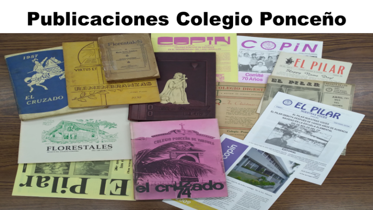 Publicaciones Del Colegio Ponce O Colegio Ponce O